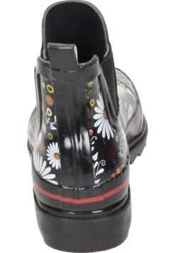 Damen Regenstiefel Schwarz -PS Schuhe Verkaufsladen 130089 1 003