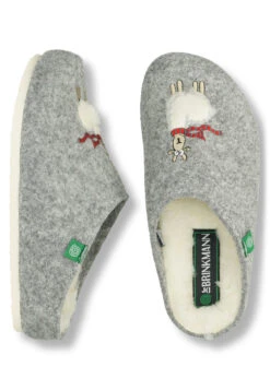 NERPIO HOME Dr. Brinkmann Hausschuhe Hellgrau -PS Schuhe Verkaufsladen 320083 91 91 007