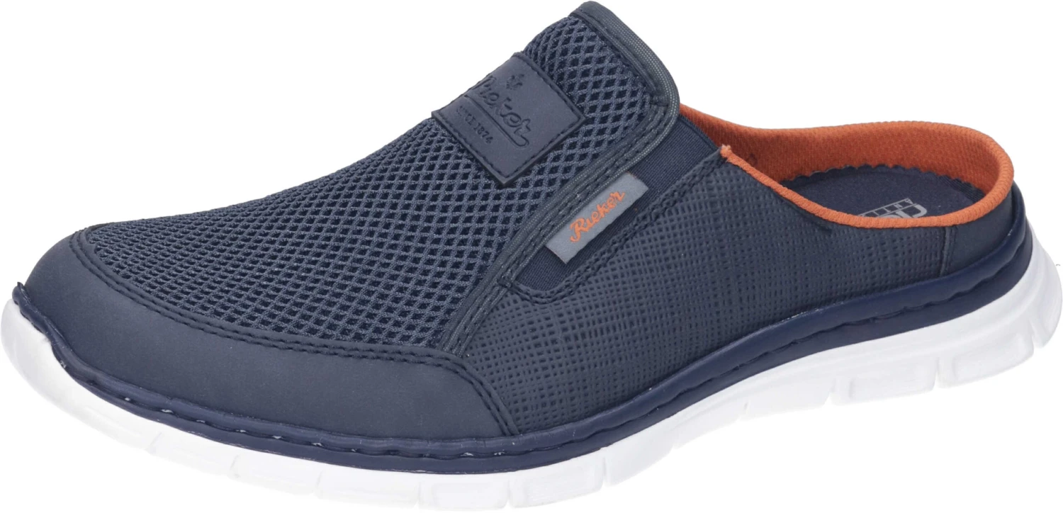 Rieker Herren Pantoletten Blau 1 Rieker Herren Pantoletten Blau