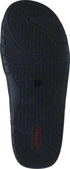 Rieker Pantoletten Schwarz -PS Schuhe Verkaufsladen 601288 1 006