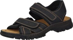 Rieker Herren Sandaletten Schwarz