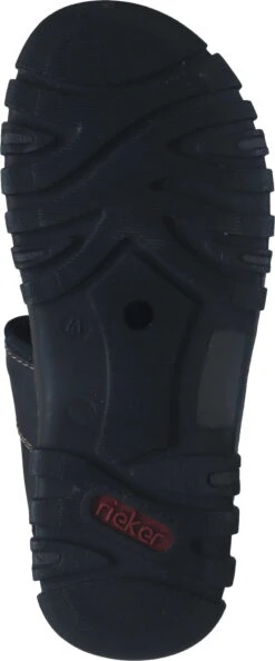 Rieker Herren Sandaletten Schwarz -PS Schuhe Verkaufsladen 610138 1 006