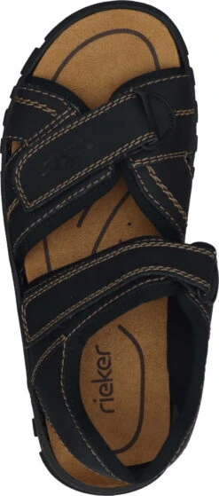 Rieker Herren Sandaletten Schwarz -PS Schuhe Verkaufsladen 610138 1 007