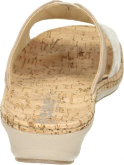 Suave Damen Pantoletten Beige -PS Schuhe Verkaufsladen 700045 08 08 003