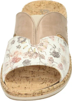 Suave Damen Pantoletten Beige -PS Schuhe Verkaufsladen 700045 08 08 005