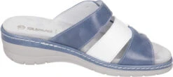 Suave Damen Pantoletten Blau -PS Schuhe Verkaufsladen 700204 51 51 004