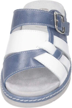 Suave Damen Pantoletten Blau -PS Schuhe Verkaufsladen 700204 51 51 005