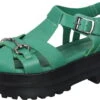 Piazza Plateau-Sandalen Grün