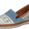 Manitu-Damen Slipper Silber