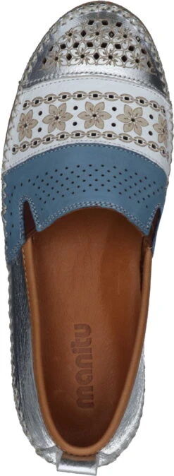 Manitu-Damen Slipper Silber -PS Schuhe Verkaufsladen 840122 92 92 007