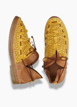 Manitu-Damen Schnürer Beige -PS Schuhe Verkaufsladen 850001 06 06 007