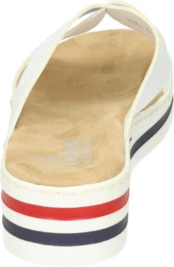 Rieker Pantoletten Weiß -PS Schuhe Verkaufsladen 900014 03 03 003
