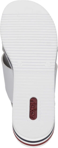 Rieker Pantoletten Weiß -PS Schuhe Verkaufsladen 900014 03 03 006