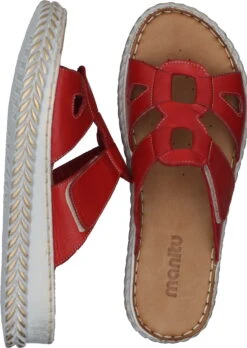 Manitu-Damen Pantoletten Offwhite -PS Schuhe Verkaufsladen 900118 04 04 008