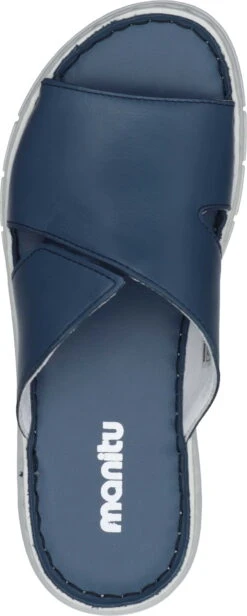 Manitu-Damen Pantoletten Blau -PS Schuhe Verkaufsladen 900120 05 05 007
