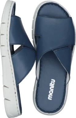 Manitu-Damen Pantoletten Blau -PS Schuhe Verkaufsladen 900120 05 05 008