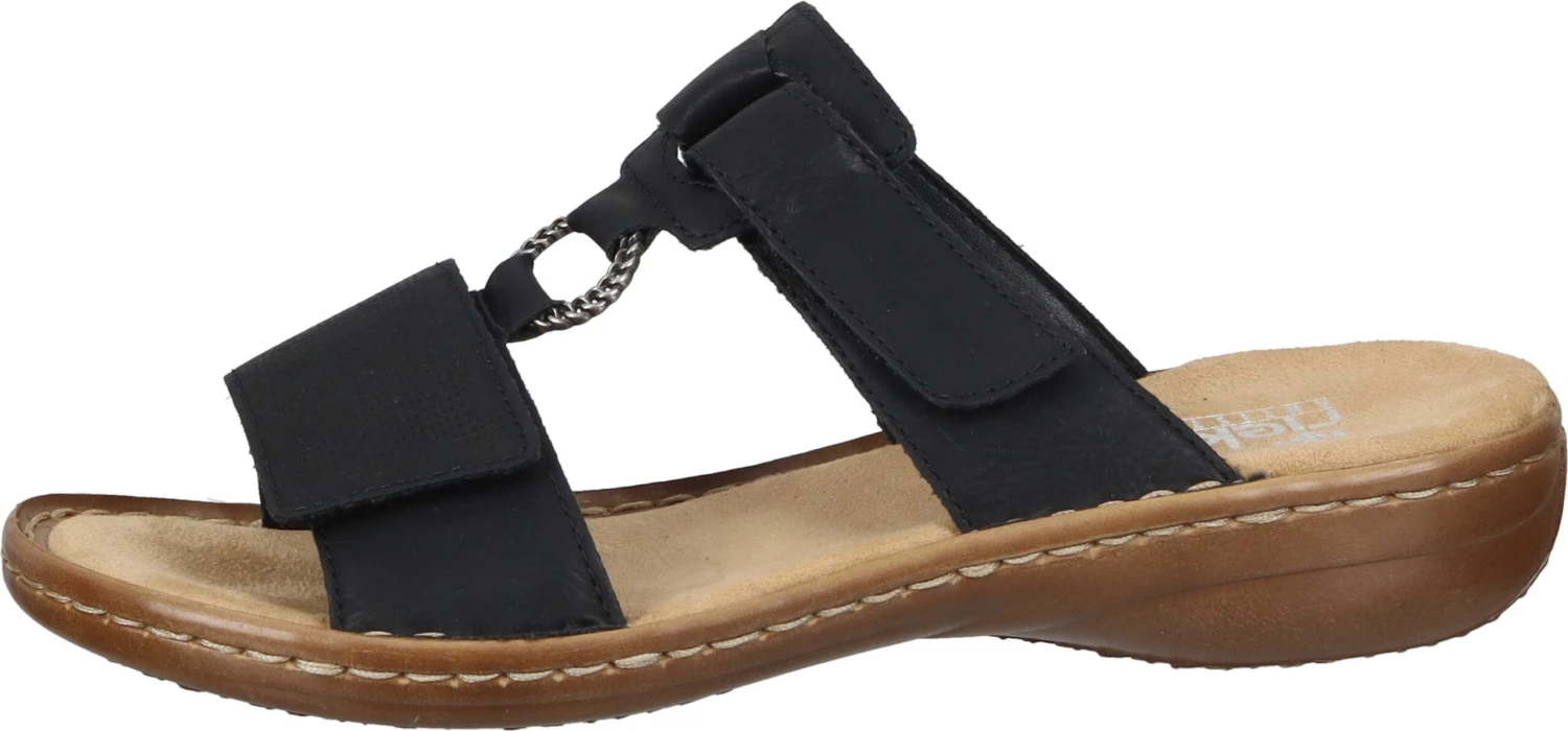 Rieker Damen Pantoletten Blau 2 Rieker Damen Pantoletten Blau – Bild 2