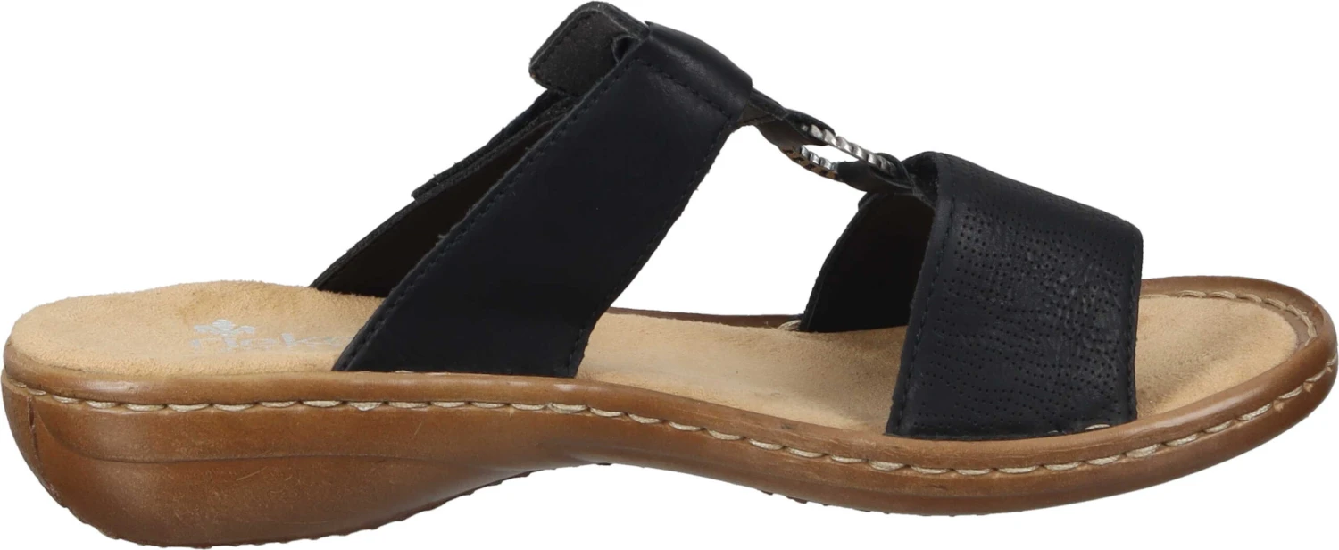 Rieker Damen Pantoletten Blau 4 Rieker Damen Pantoletten Blau – Bild 4