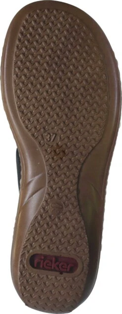 Rieker Damen Pantoletten Blau 12 Rieker Damen Pantoletten Blau -PS Schuhe Verkaufsladen 900515 1 006