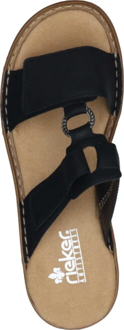 Rieker Damen Pantoletten Blau 13 Rieker Damen Pantoletten Blau -PS Schuhe Verkaufsladen 900515 1 007