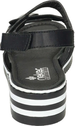 Rieker Sandalen Schwarz -PS Schuhe Verkaufsladen 910092 01 01 003