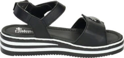 Rieker Sandalen Schwarz -PS Schuhe Verkaufsladen 910092 01 01 004