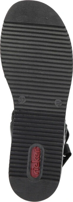 Rieker Sandalen Schwarz -PS Schuhe Verkaufsladen 910092 01 01 006