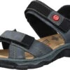 Rieker Damen Sandaletten Blau