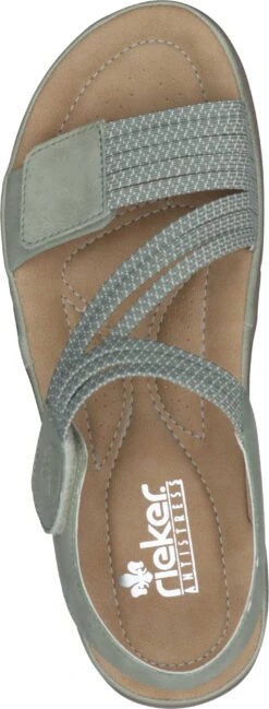 Rieker Sandaletten Hellgrün -PS Schuhe Verkaufsladen 910173 71 71 007