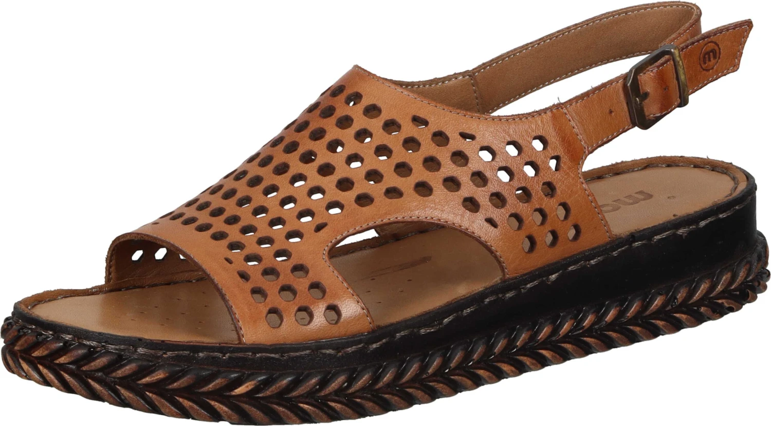 Manitu-Damen Sandaletten Mittelbraun 1 Manitu-Damen Sandaletten Mittelbraun