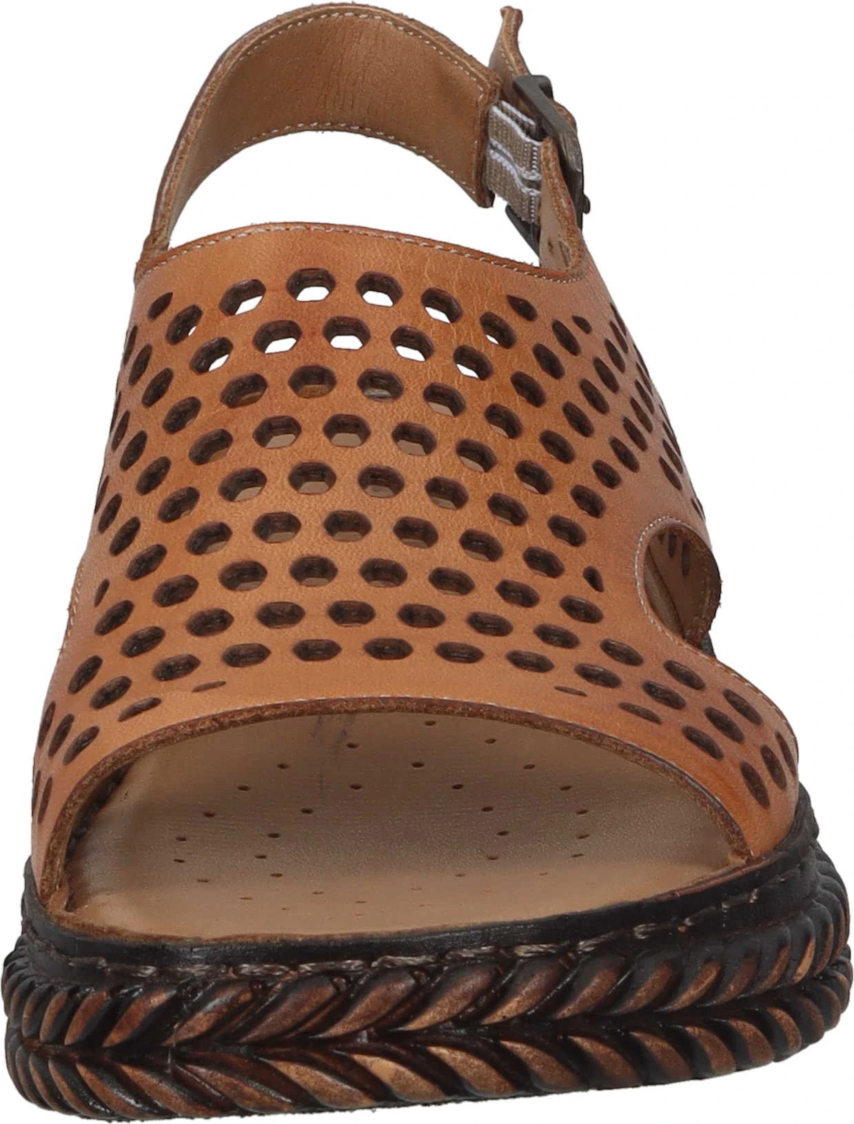 Manitu-Damen Sandaletten Mittelbraun 5 Manitu-Damen Sandaletten Mittelbraun – Bild 5