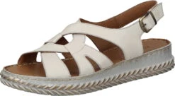 Manitu-Damen Sandaletten Offwhite