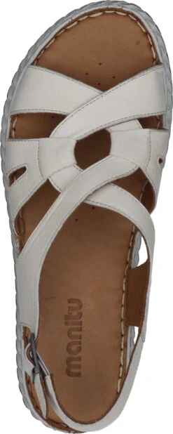 Manitu-Damen Sandaletten Offwhite -PS Schuhe Verkaufsladen 910209 81 81 007