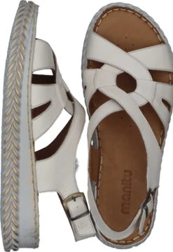 Manitu-Damen Sandaletten Offwhite -PS Schuhe Verkaufsladen 910209 81 81 008