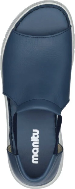 Manitu-Damen Sandaletten Blau -PS Schuhe Verkaufsladen 910217 05 05 007