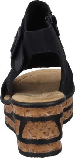 Rieker Sandaletten Schwarz -PS Schuhe Verkaufsladen 910242 01 01 003