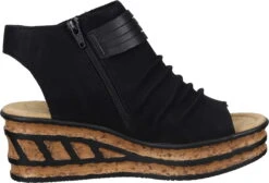 Rieker Sandaletten Schwarz -PS Schuhe Verkaufsladen 910242 01 01 004