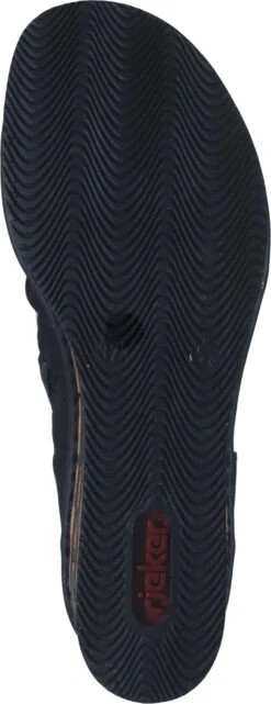Rieker Sandaletten Schwarz -PS Schuhe Verkaufsladen 910242 01 01 006
