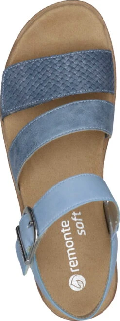Remonte Sandaletten Hellblau -PS Schuhe Verkaufsladen 910255 55 55 007