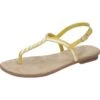 Rieker Damen Zehentrenner-Sandale Gelb