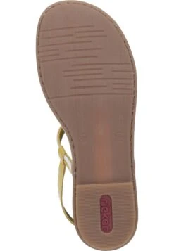 Rieker Damen Zehentrenner-Sandale Gelb -PS Schuhe Verkaufsladen 911064 6 006