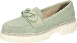Rieker Damen Slipper Grün