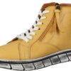 Manitu-Damen Sneaker High Gelb