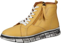Manitu-Damen Sneaker High Gelb